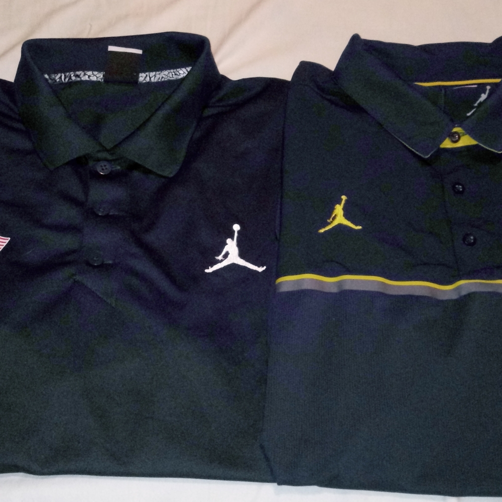 Michigan Wolverine Jordan Men's XL Polo Shirts